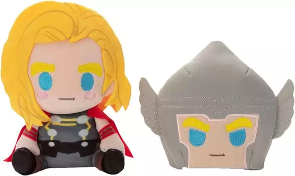 Мягкая игрушка Marvel Cross Buddies с маской Тора размера S, желтая