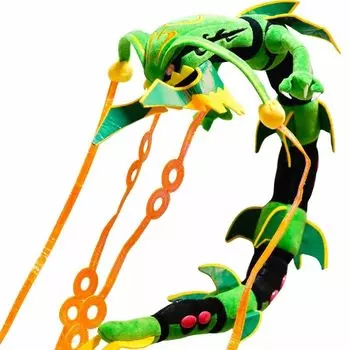Мягкая игрушка Mega Rayquaza, очень большая, 80 см, в комплекте бумажный пакет для дома, 3 шт. [осталось только 3 шт.]
