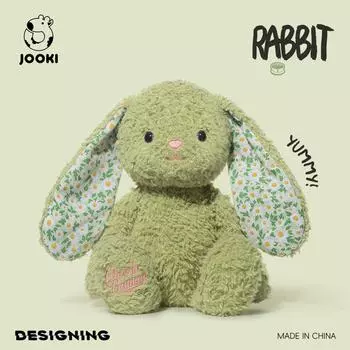 Мягкая плюшевая игрушка «Зайчик» — очаровательный плюшевый кролик для детей, успокаивающий компаньон для сна и подарок на день рождения 38cm