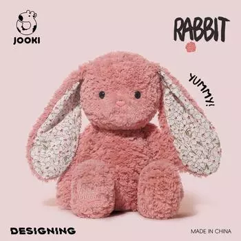 Мягкая игрушка «Милый кролик», ультрамягкая и очаровательная кукла-кролик/плюшевая игрушка, успокаивающий компаньон, идеальный подарок на день рождения, мягкие игрушки для детей 38cm