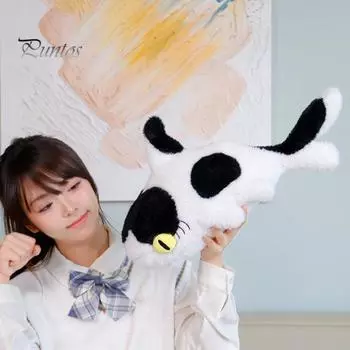 Мягкая игрушка «Молочная акула» 20 дюймов, мягкая игрушка, которую можно обнимать, очаровательная плюшевая акула, ультрамягкая подушка для обнимашек для детей и взрослых черный белый