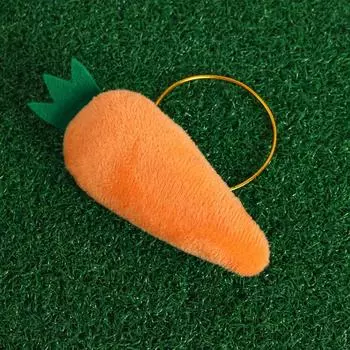 Мягкая игрушка-морковка, кулон One Size оранжевый