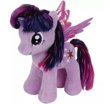 Мягкая игрушка My Little Pony Ty Beanie Babies 17 см (Сумеречная Искорка) Фиолетовый плюшевый талисман MyLittlyPony MLP Goods Персонаж Подарок Peenie Babies