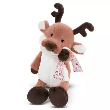 Мягкая игрушка NICI сидящая мягкая игрушка Johnt коричневое животное, животное, северный олень, стильный, интерьерный, зимний, классический, 54см,