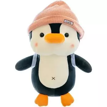 Мягкая игрушка Пингвин Плюшевая игрушка для девочек, мальчиков и малышей — пушистая мягкая игрушка для обнимашек и игр, Мягкая игрушка Пингвин Мягкая игрушка в подарок 23cm розовый