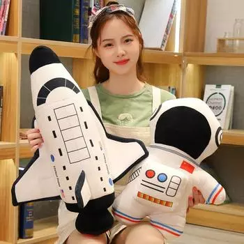 Мягкая игрушка-подушка в виде астронавта - Спящая кукла в виде самолета для мальчиков 40cm Case No Filling - With Zipper (0.1kg)