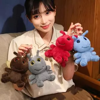 Мягкая игрушка-подвеска «Стрекоза», серия «Насекомые», мягкая игрушка в виде муравья, стрекозы, пчелы, брелок, модный подарок 14cm серый