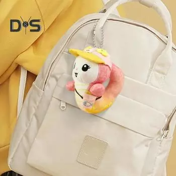 Мягкая игрушка-подвеска в виде змеи, брелок, симпатичная мягкая игрушка в виде змеи, талисман 2025 года, кукла-талисман для весеннего фестиваля, декор стола, подарок зелёный