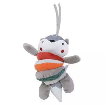 Мягкая игрушка-погремушка для малышей, плюшевая игрушка-зверь, подвесная музыкальная погремушка, игрушка для раннего развития