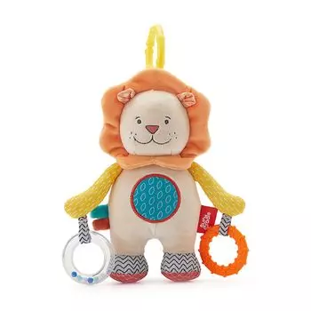 Мягкая игрушка-погремушка Shinse, милая тканевая игрушка для детей от 3 месяцев и старше, органический хлопок, популярный подарок для ребенка, развивающая игрушка для новорожденных детей 0 1 львиный