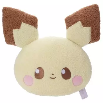 Мягкая игрушка Poke Piece, подушка для лица, мягкая игрушка Pichu, высота около 35 см
