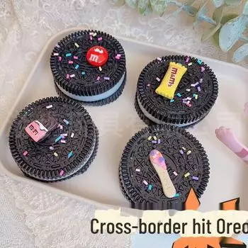 Мягкая игрушка-сэндвич в стиле Oreo для снятия стресса Purple Oreo фиолетовый