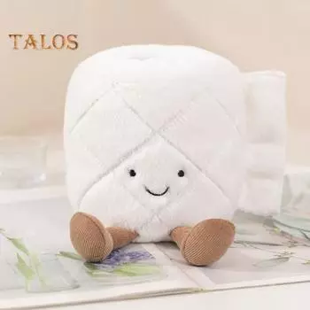 Мягкая игрушка «Счастливое вареное яйцо», милая плюшевая кукла-еда для всех возрастов, премиальная ткань, забавная идея подарка, праздничный торт, баскетбольный мяч, рулон, бумажная кукла D