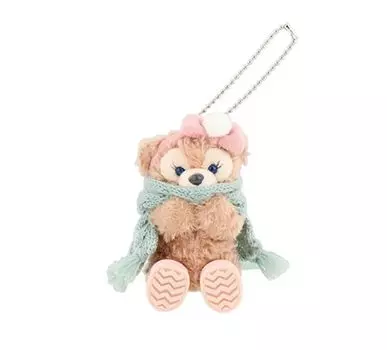 Мягкая игрушка Shellie May Charm Duffy Friends Dancing Snowflakes 2024 с ремешком на плюшевом ремешке Disney Resort & Tokyo Limited