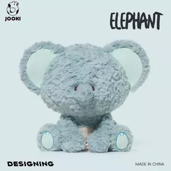 Мягкая игрушка «Слон» — ультрамягкая мягкая игрушка, подушка для сна и подарок на день рождения для детей 33cm
