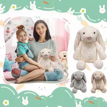 Мягкая игрушка-слоненок, супер мягкая, милая, успокаивающая плюшевая игрушка One Size бежевый