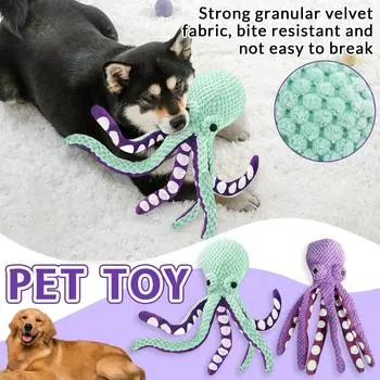 Мягкая игрушка «Собака-осьминог» с вокальным интерактивным эффектом, компаньон для избавления от скуки One Size зелёный