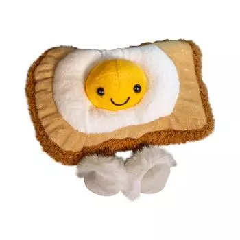 Мягкая игрушка «Солнечное яйцо». Мягкая игрушка «Яйцо». Мягкая игрушка «Яйцо на завтрак», мягкая игрушка-зверь, плюшевая кукла, детский подарок для детей от 1 года и старше. Милые плюшевые куклы One Size