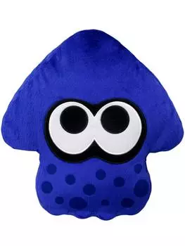 Мягкая игрушка Splatoon2 Cushion Squid, высота 35 см (Ярко-голубой)