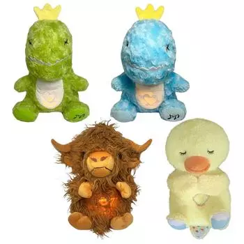 Мягкая игрушка-спящее животное с дыхательным движением, плюшевое животное-компаньон для сна, милая игрушка для спящего животного для детей, малышей Cattle