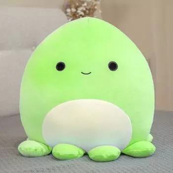 Мягкая игрушка Squishmallows Плюшевый осьминог Мягкие куклы Большая подушка-подушка Декор Green,25cm/9.8in