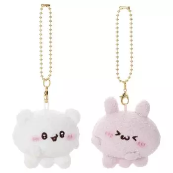 Мягкая игрушка-талисман Loveies Nakayoshi Ball Chain Sumoppi и Pyonchi, ширина 12 см, прибл.