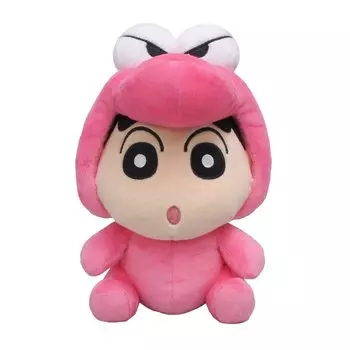 Мягкая игрушка-трансформер Sanei Boeki Crayon SN41 Shin-chan Shin-chan Waniyama-san Ver. (S) Ш12Г16В20см розовый