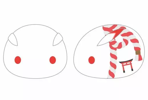 Мягкая игрушка Tsuya Mochifure White Rabbit Shrine GX460 ~Японский~