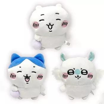 Мягкая игрушка «Уборка урожая Чикавы». 16 см Hachiware Momonga Mascot Официальные товары (Набор из 3 видов)