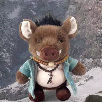 Мягкая игрушка-украшение в виде плюшевой куклы Pigsy, украшение для домашнего офиса, реквизит для косплея для коллекционеров-энтузиастов игр 30cm