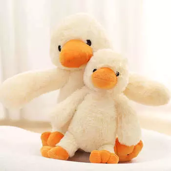 Мягкая игрушка утенок, мягкая игрушка утенок желтого цвета, милая кукла-животное для домашних животных