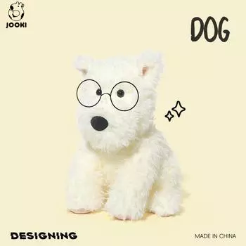 Мягкая игрушка щенок - ультрамягкая мягкая игрушка, подушка для сна и подарок на день рождения для детей Sitting height is about 26CM