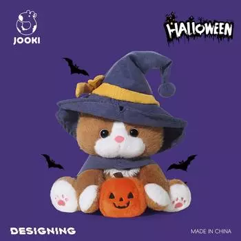 Мягкая игрушка «Волшебный котенок» — ультрамягкая мягкая игрушка, подушка для сна и подарок на день рождения для детей Sitting height 55CM [including hat]