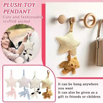 Мягкая игрушка в подарок, забавная новая мягкая успокаивающая кукла One Size розовый