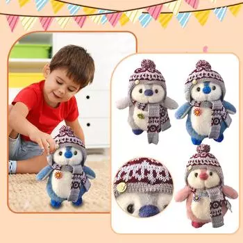 Мягкая игрушка в подарок, забавная новая мягкая успокаивающая кукла One Size синий