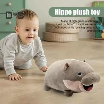 Мягкая игрушка в виде бегемота, мягкая подушка в виде бегемота для детей и взрослых, милый карликовый бегемот, плюшевый подарок A