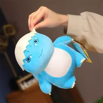 Мягкая игрушка в виде динозавра из мультфильма, мягкая игрушка из полипропиленового хлопка в виде тираннозавра, украшение на день рождения 25cm