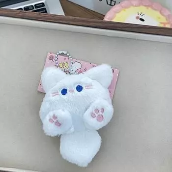 Мягкая игрушка в виде длиннохвостого кота Kawaii, плюшевая кукла, сумка, подвеска для автомобиля, безделушка, подарок на день рождения для детей 3