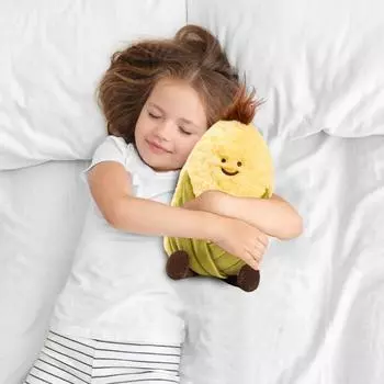 Мягкая игрушка в виде фрукта, мягкая игрушка-обнимашка, милый мультфильм, банан, кукуруза, питайя Peach