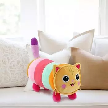 Мягкая игрушка в виде кошки, интерактивная кукла для детей, мягкая декоративная подушка