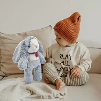 Мягкая игрушка в виде кролика, мягкий кролик, милый, безопасный для детей, коллекционный подарок