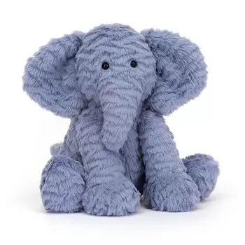 Мягкая игрушка в виде слона Jellycat Fuddlewuddle, размер 9 дюймов