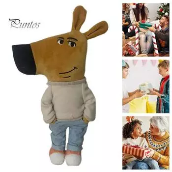 Мягкая игрушка в виде собаки-мемчика, мягкая игрушка для отдыха, веселая плюшевая игрушка в виде собаки, забавный подарок для детей и взрослых, любителей мемов 25 cm