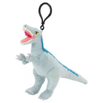 Мягкая игрушка велоцираптор Jurassic World Sound, синяя, высота около 27 см.
