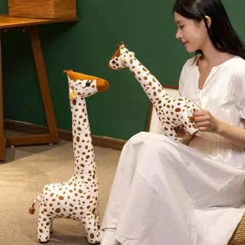 Мягкая игрушка жираф большой мягкий хлопковый высокий жираф плюшевая игрушка стоящая S