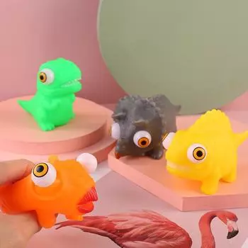 Мягкая игрушка животное милый антистрессовый мячик подмигивает, чтобы расслабить динозавра Abraact мягкий липкий сквиши снятие стресса забавный подарок J91