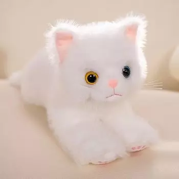 мягкая игрушка животное реалистичное ощущение пушистый пушистые игрушки первая игрушка подарок подарок коричневый тигр ситцевый кот кот черный кот белый кот тело подушка подушка кот