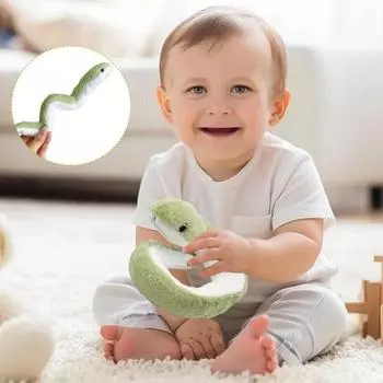 Мягкая игрушка змея, мягкая кукла-змея, 15,75 дюйма, симпатичная плюшевая змея, приятная для кожи подушка для детей, малышей, девочек, любителей животных 1pc