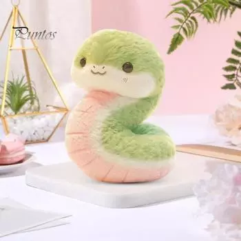 Мягкая игрушка змея, мягкая кукла-змея, милая маленькая тряпичная кукла змея, 25 см, мягкая, приятная, зодиакальная тема змеи, подарок для детей, взрослых, день рождения 25 cm Snake