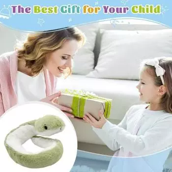 Мягкая игрушка змея, мягкая плюшевая кукла 15,75 дюймов, милая плюшевая змея 1pc